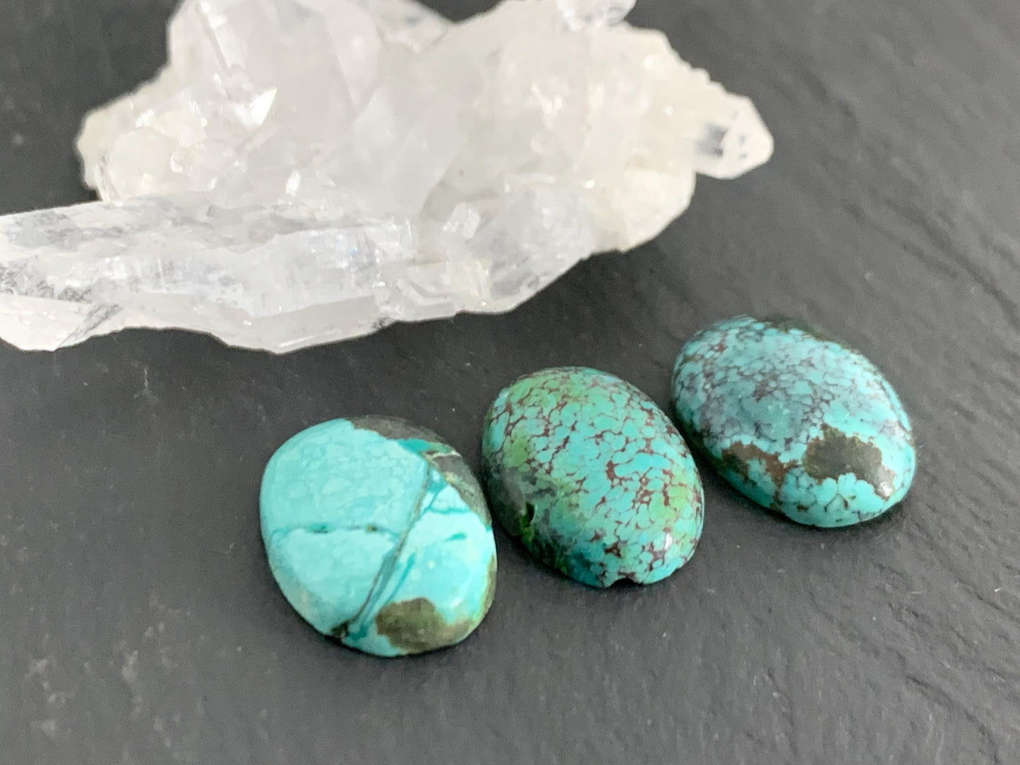 Tibetan Turquoise oval 10x14mm cabochon- Select your cabochon