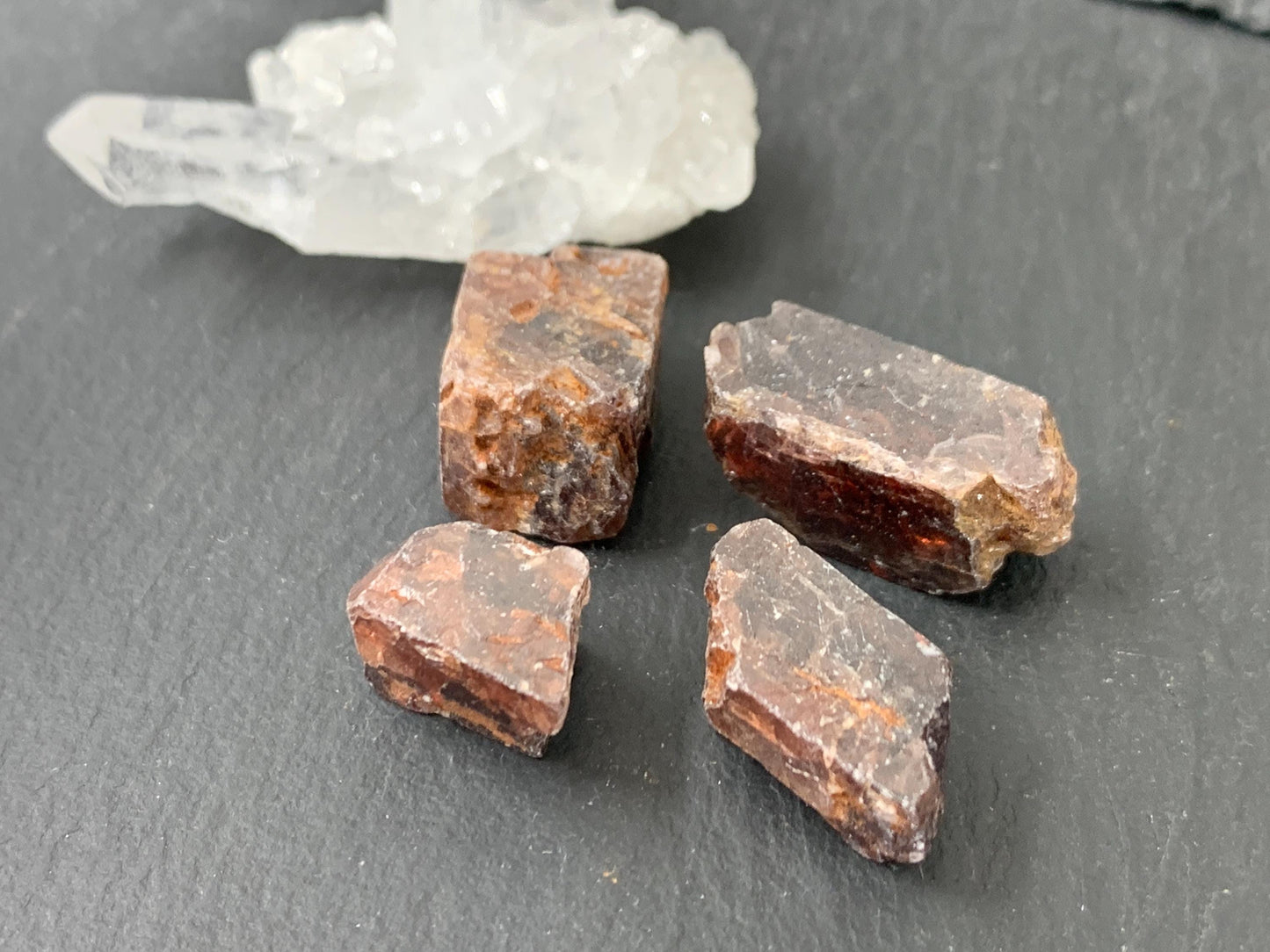 Raw Zircon 12-21mm long from Tanzania - lot of 4 pieces - not drilled gemstone
