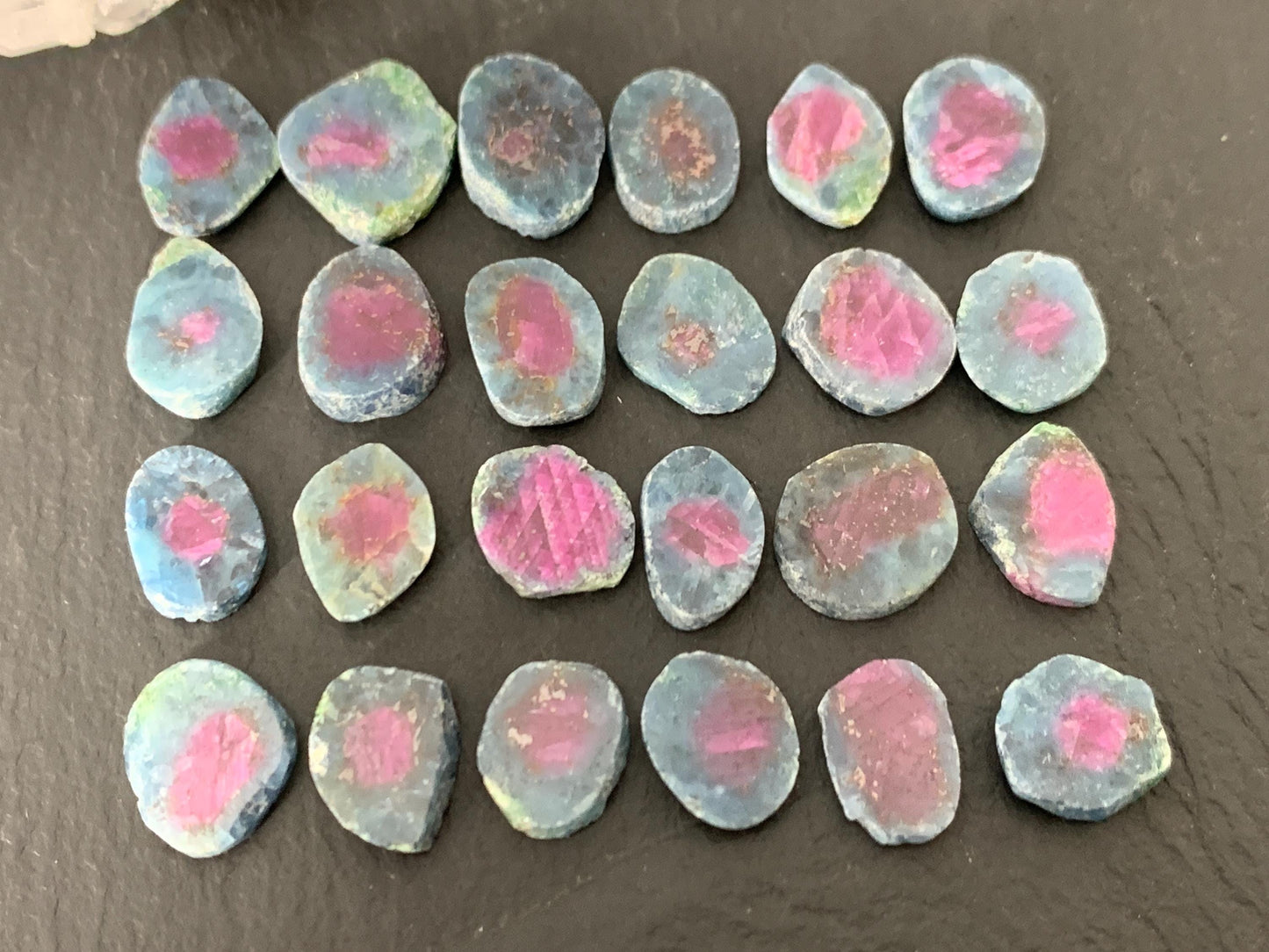 Watermelon Ruby 8-10mm long slice