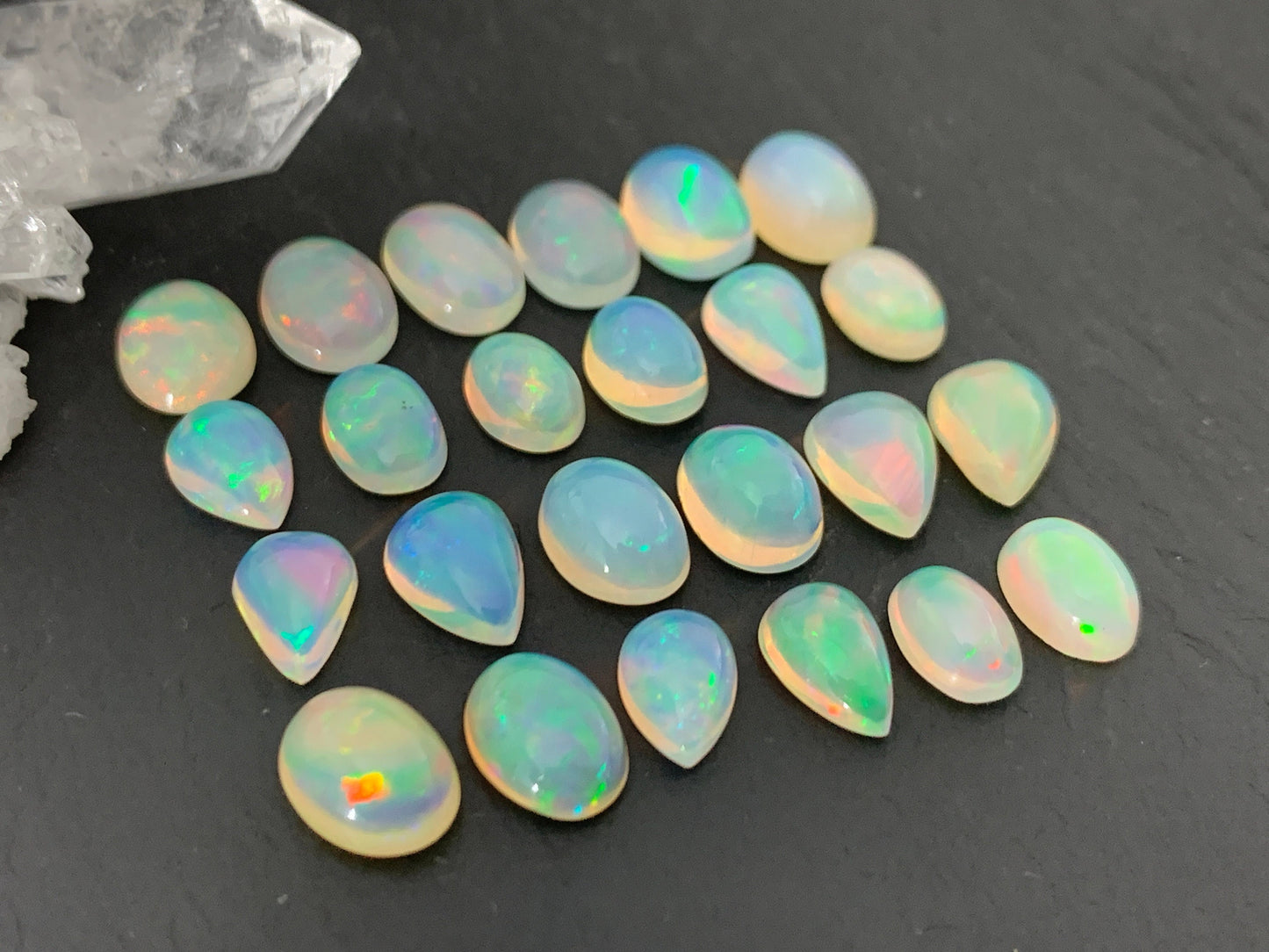 Ethiopian Opal 7-8mm long cabochon-