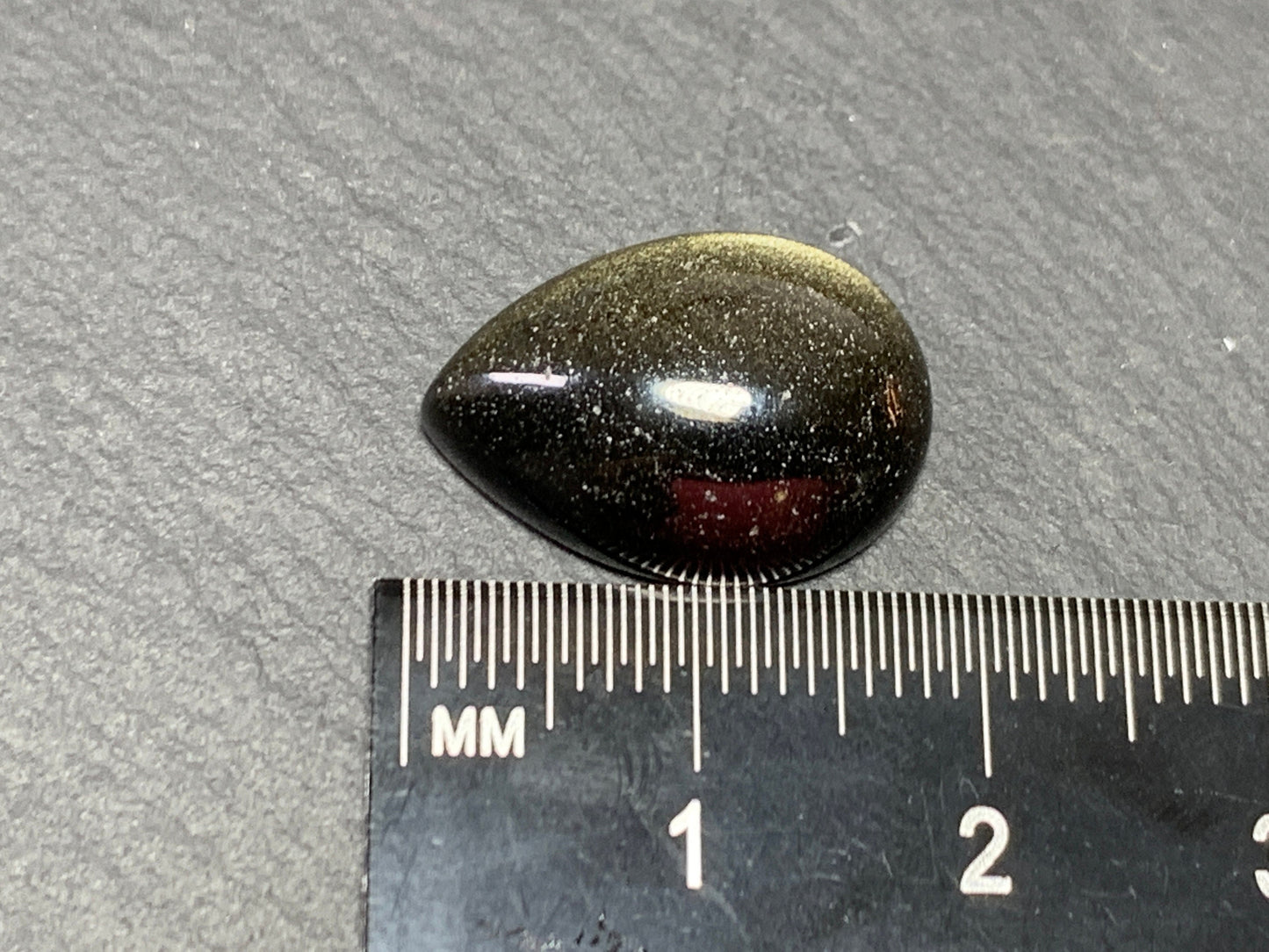 Gold Obsidian pear 13x18mm cabochon - Calibrated cabochons