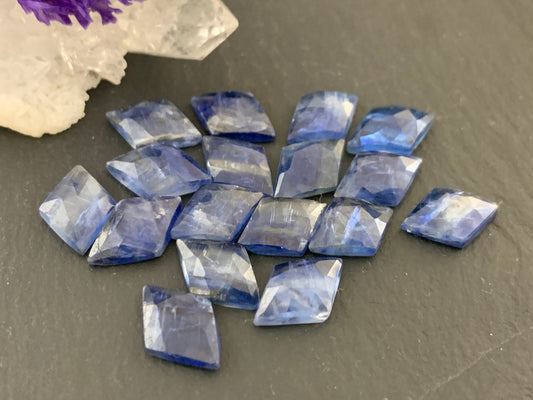 Faceted Kyanite 8x12mm Cabochon