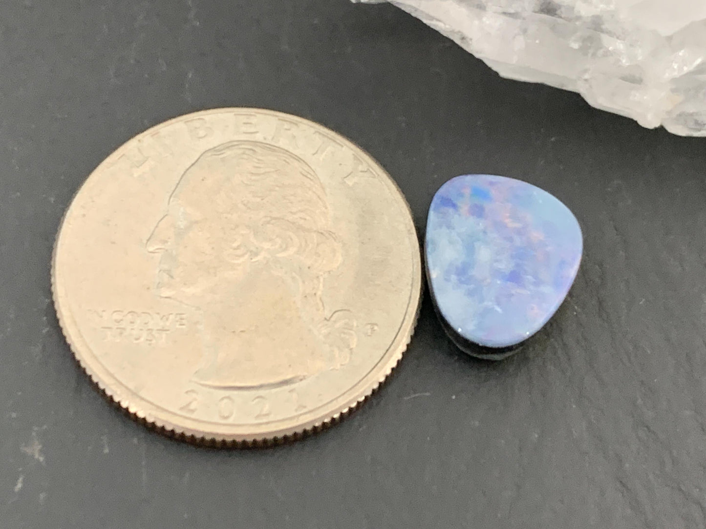 Australian Opal doublet 10x12x3.5mm cabochon