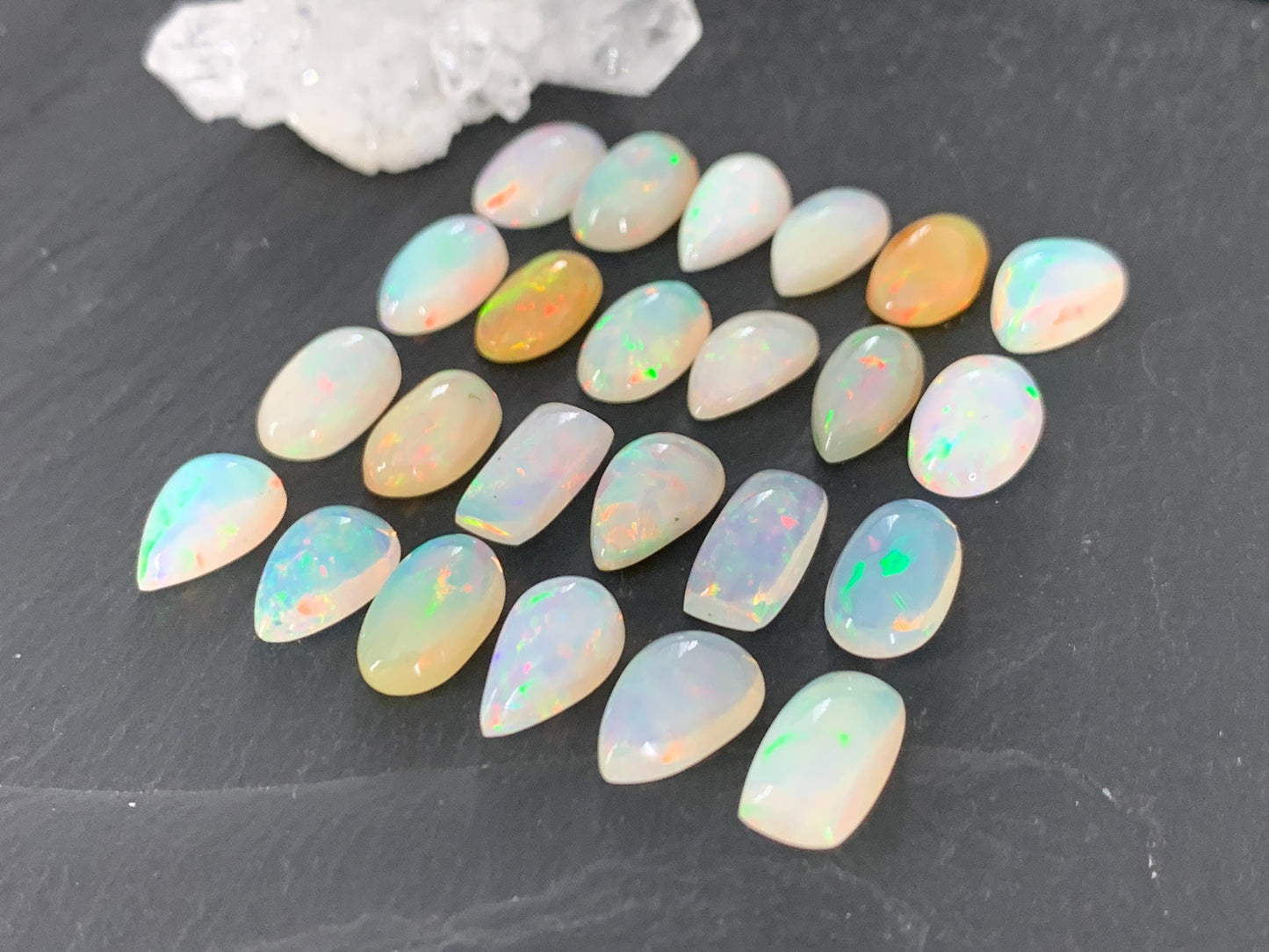 Ethiopian Opal 11-12mm long cabochon