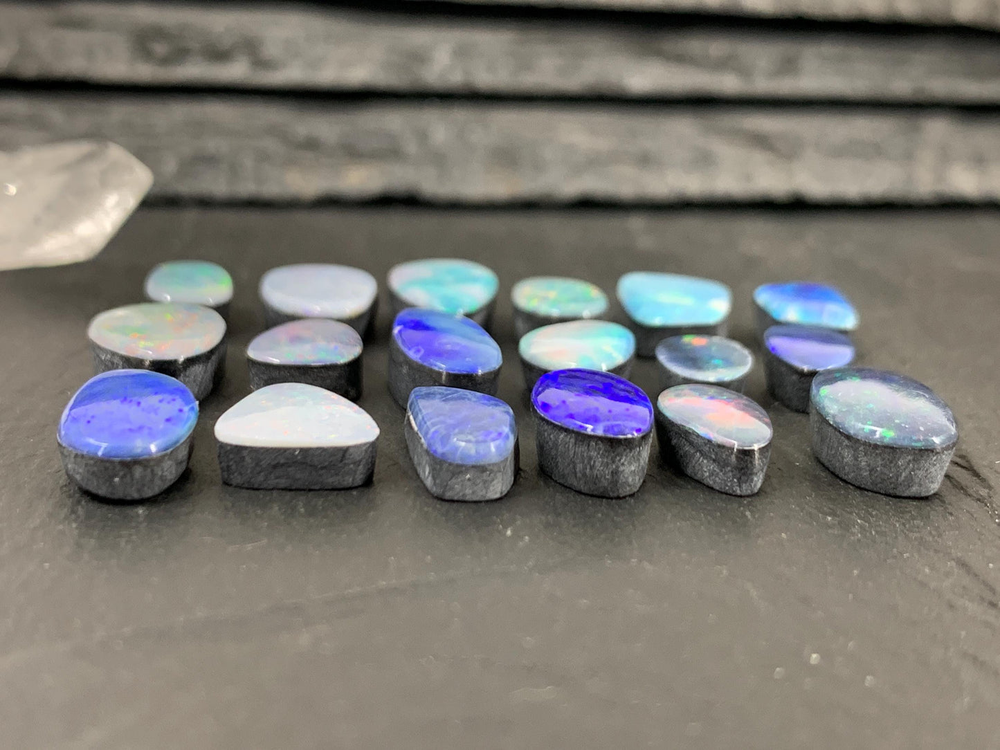 Australian Opal Doublet Free Form Cabochon 8-12mm – Natural Colorful Gemstone
