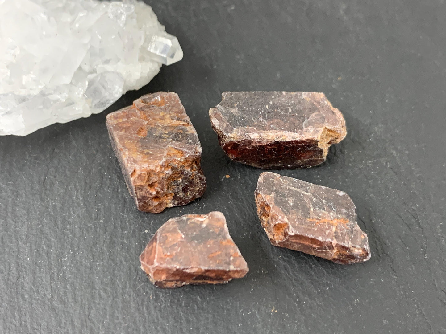 Raw Zircon 12-21mm long from Tanzania - lot of 4 pieces - not drilled gemstone