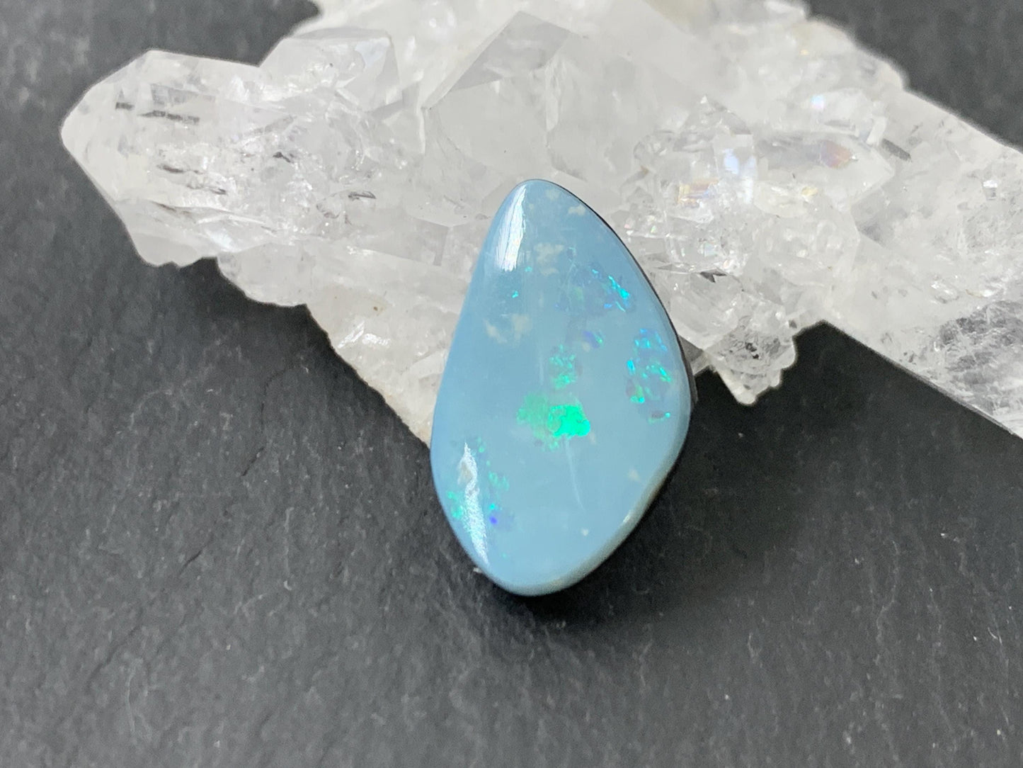 Australian Opal doublet 10x15x4mm cabochon