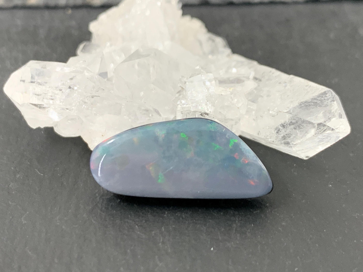 Australian Opal doublet 10x22x5mm cabochon