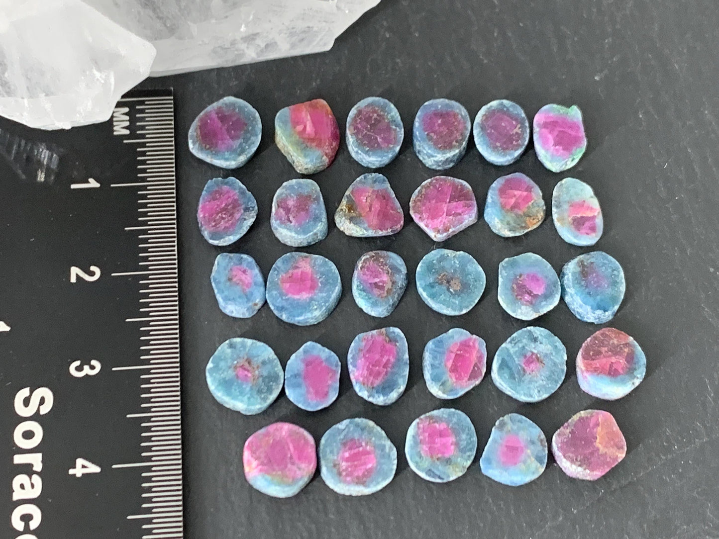 Watermelon Ruby 7mm long slice