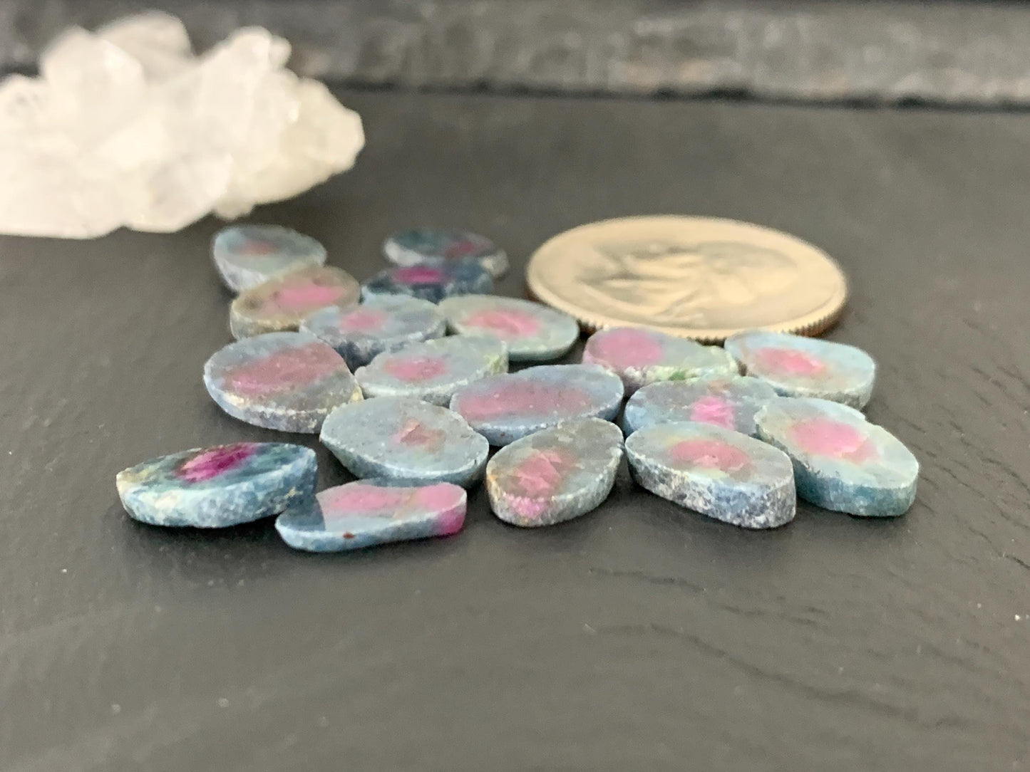 Watermelon Ruby 11mm long slice