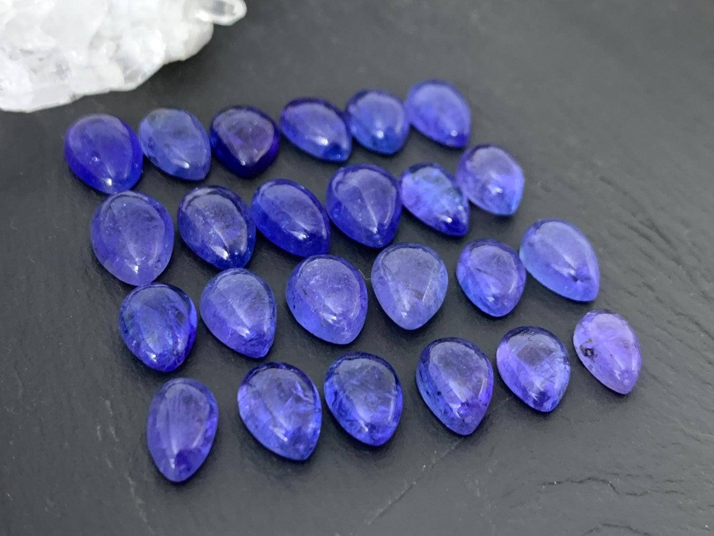 Tanzanite Pear 10-12mm long cabochon - select your cabochon