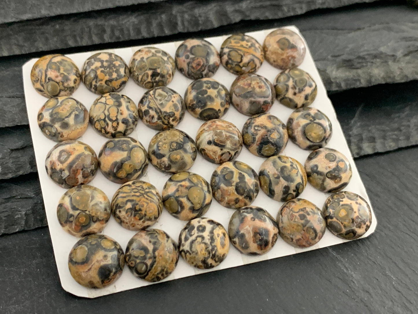 Leopard Jasper 12mm cabochon