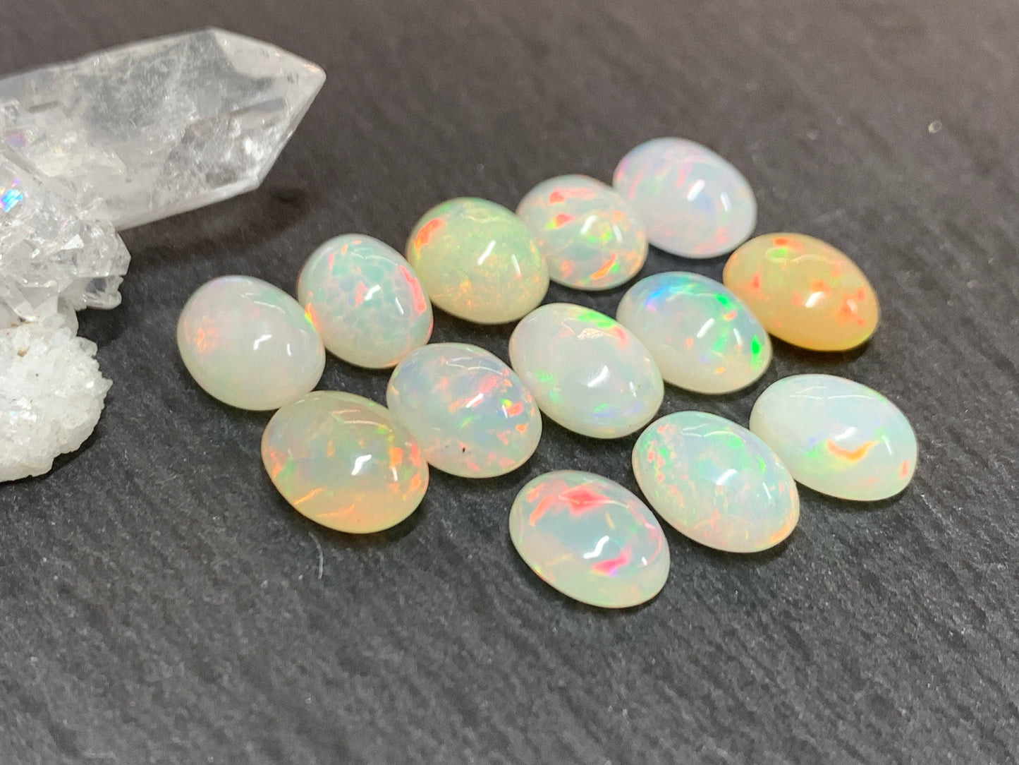 Ethiopian Opal oval 7x9mm cabochon