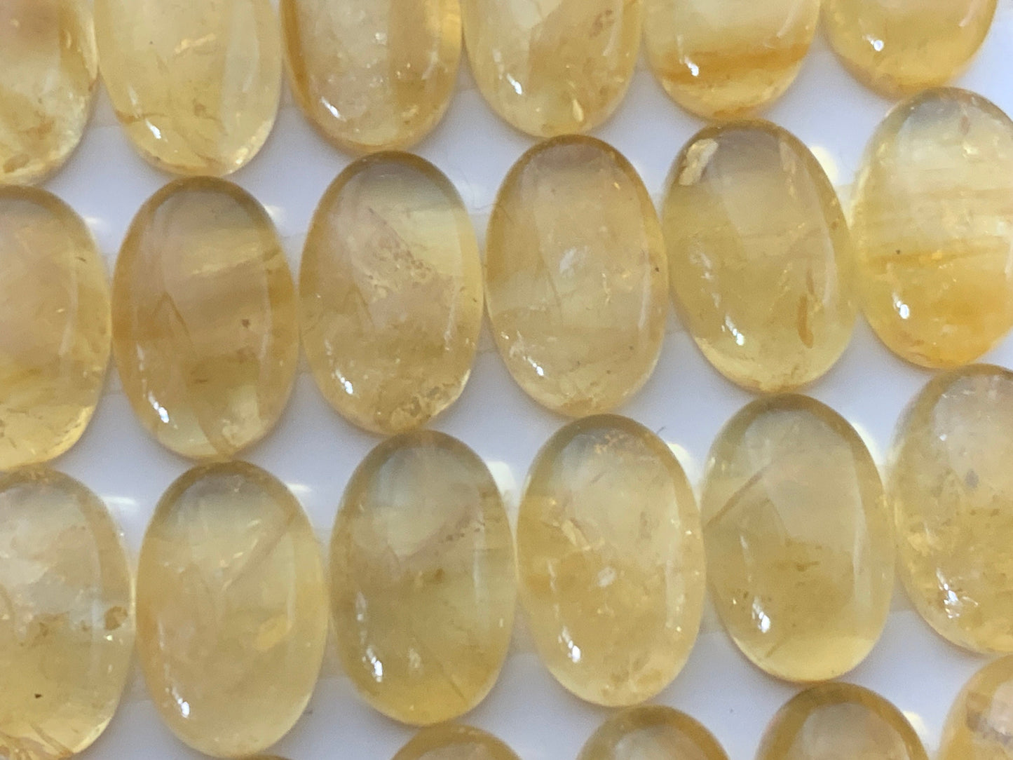 Citrine oval 8x12mm cabochon - Calibrated cabochons