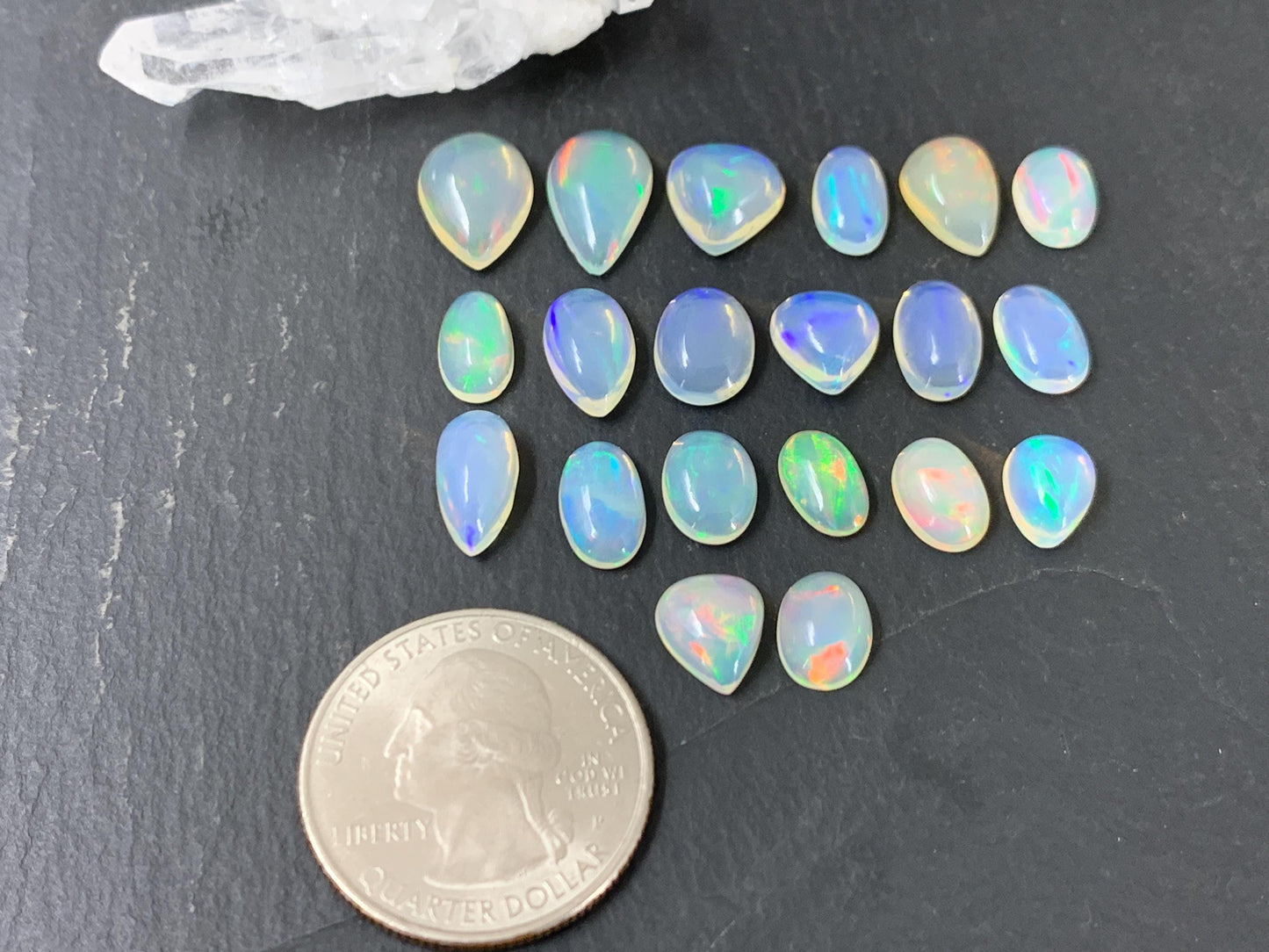Ethiopian Opal 9-12mm long cabochon