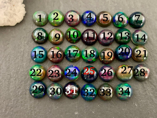 Ethiopian Opal round 6mm cabochon