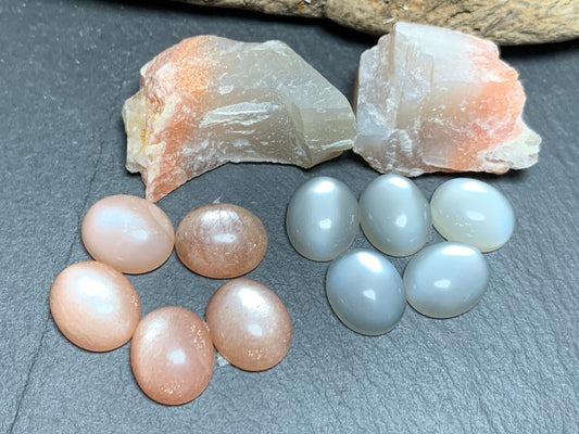 Goldsand Sunstone oval 10x12mm Cabochon - Calibrated cabochons