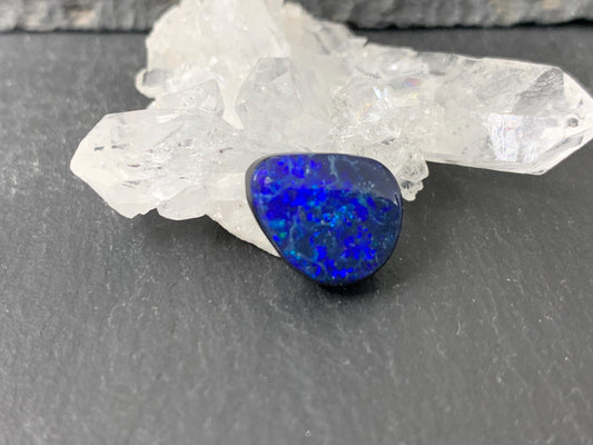 Australian Opal doublet 11x13x4mm cabochon