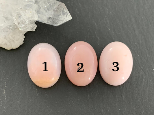 Pink Opal oval 13x18mm Cabochon