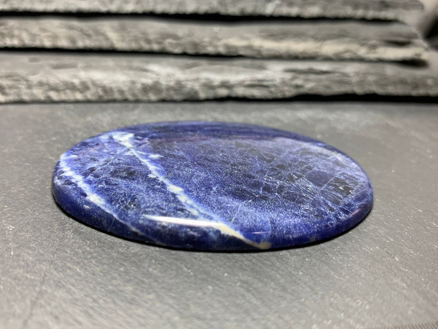 Large Sodalite cabochon 64x45x7mm