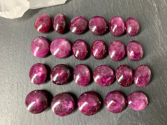 Ruby 11mm long cabochon
