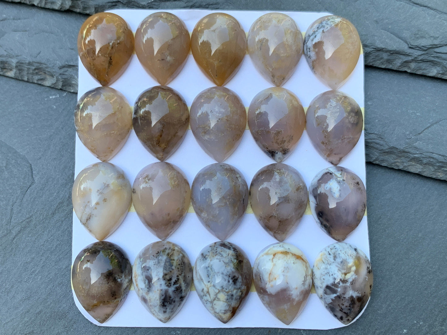 Opalite pear 15x20mm Cabochon - Calibrated cabochons