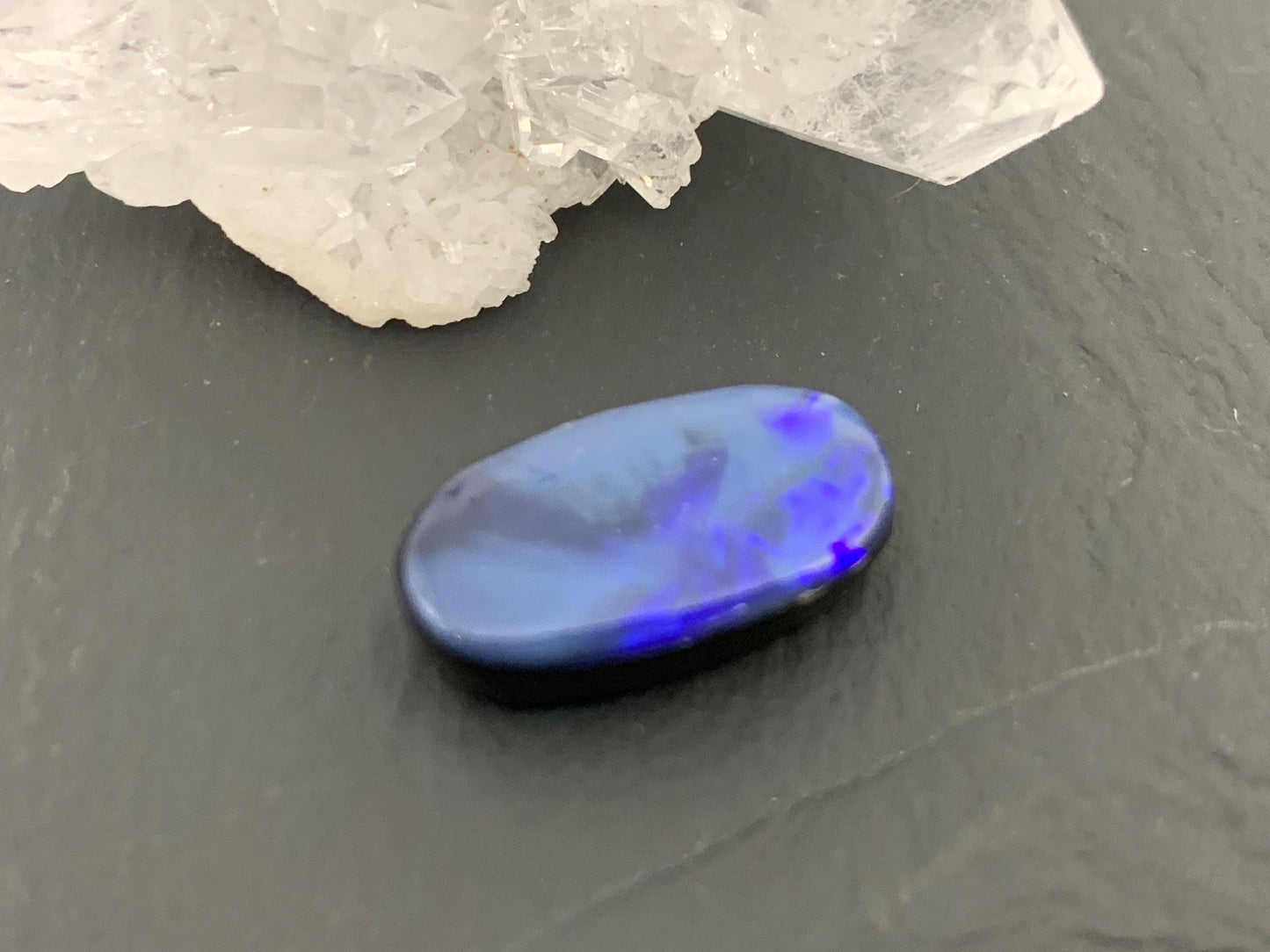 Australian Opal doublet 9x17x5mm cabochon