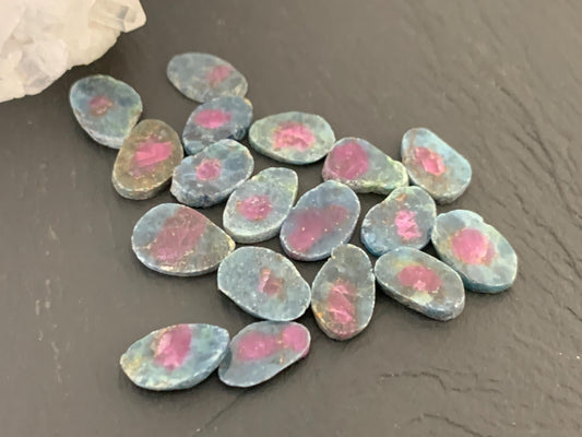Watermelon Ruby 11mm long slice