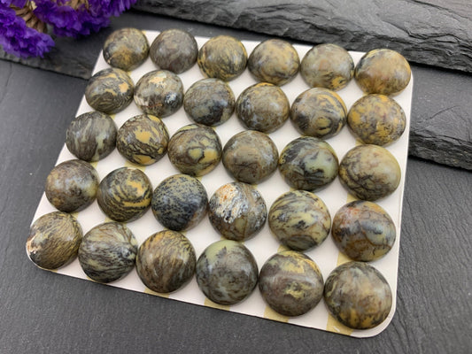 Opalite round 15mm cabochon - Calibrated cabochons