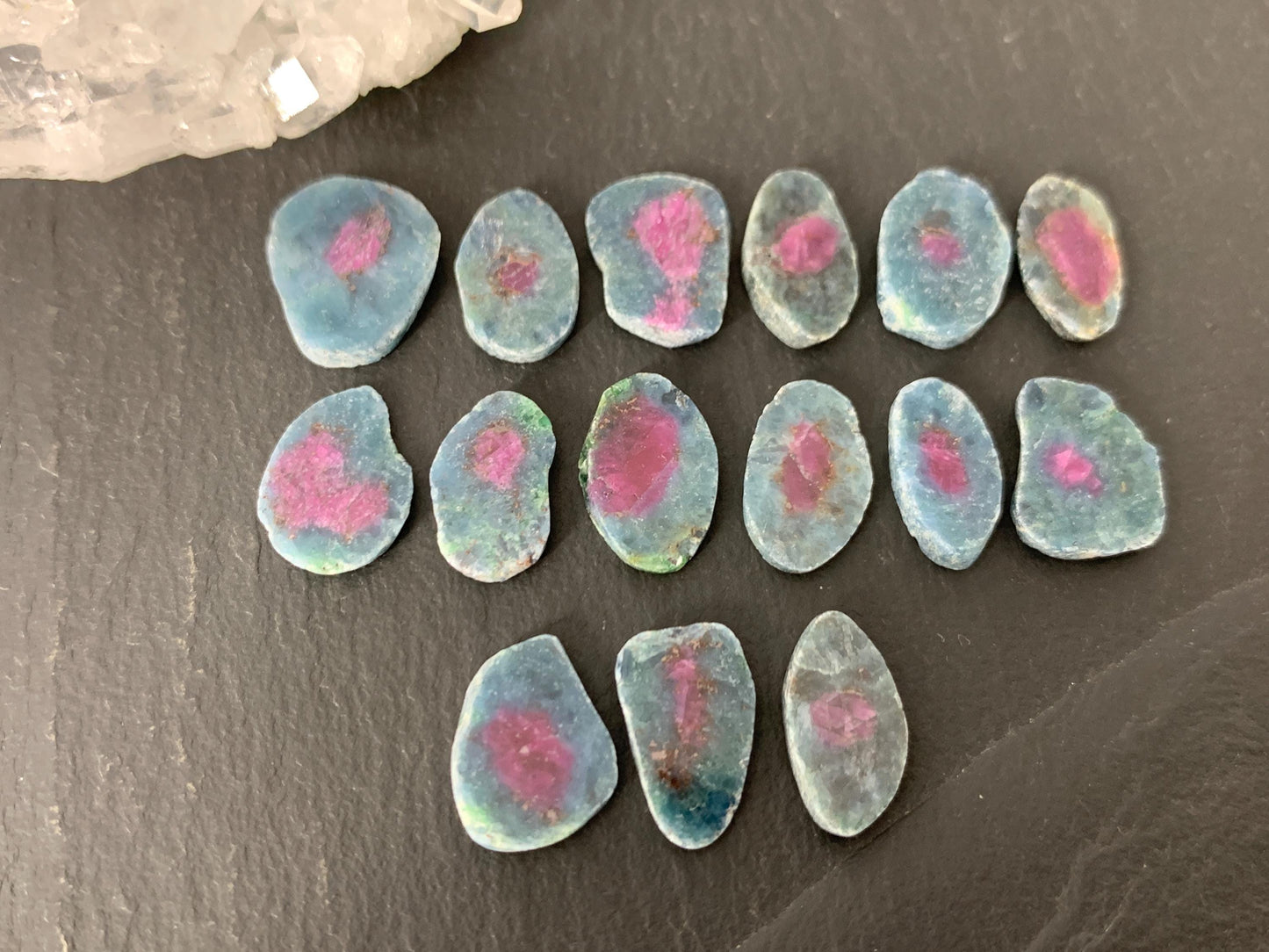 Watermelon Ruby 12mm long slice