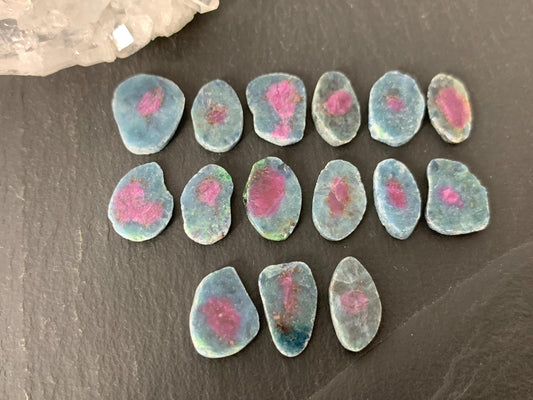 Watermelon Ruby 12mm long slice