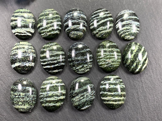 Zebra Jasper oval 15x20mm cabochon - Calibrated cabochons