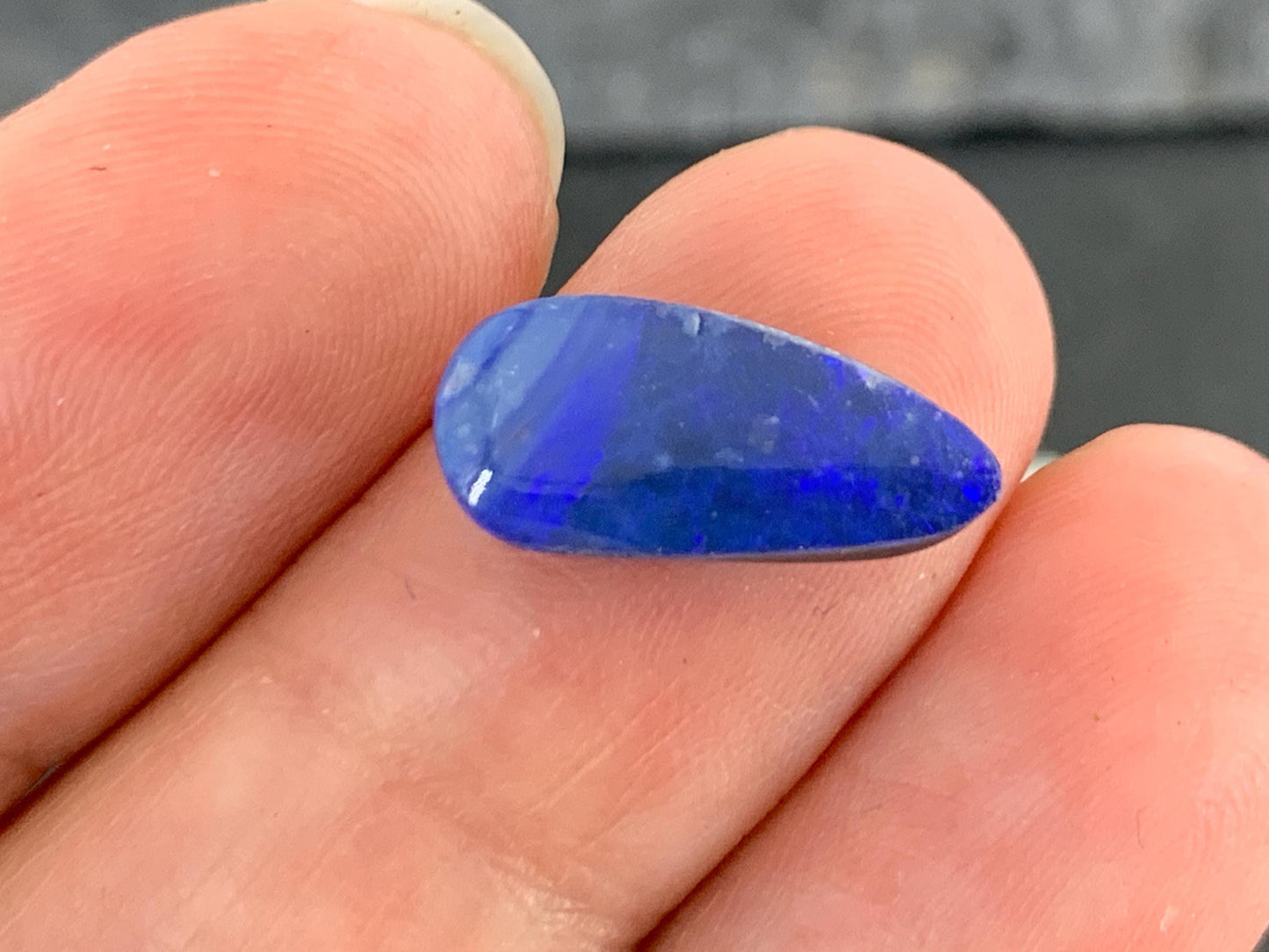 Second Quality Australian Opal doublet 7x15x4mm cabochon