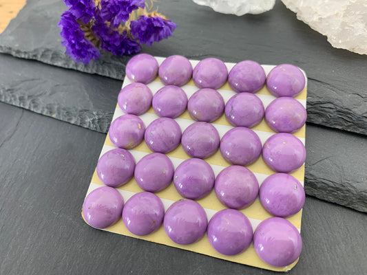 Phosphosiderite round 15mm cabochon - Calibrated cabochons