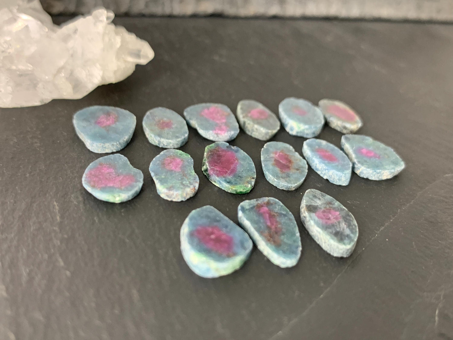 Watermelon Ruby 12mm long slice
