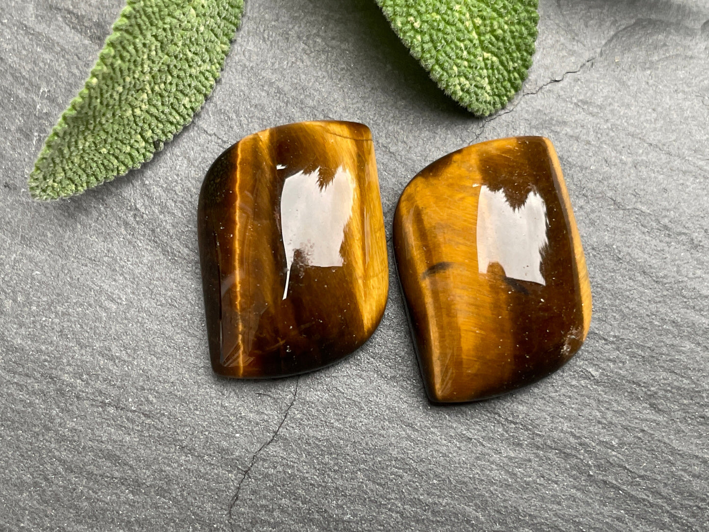 Tiger Eye 15x20mm Cabochon - Calibrated cabochons