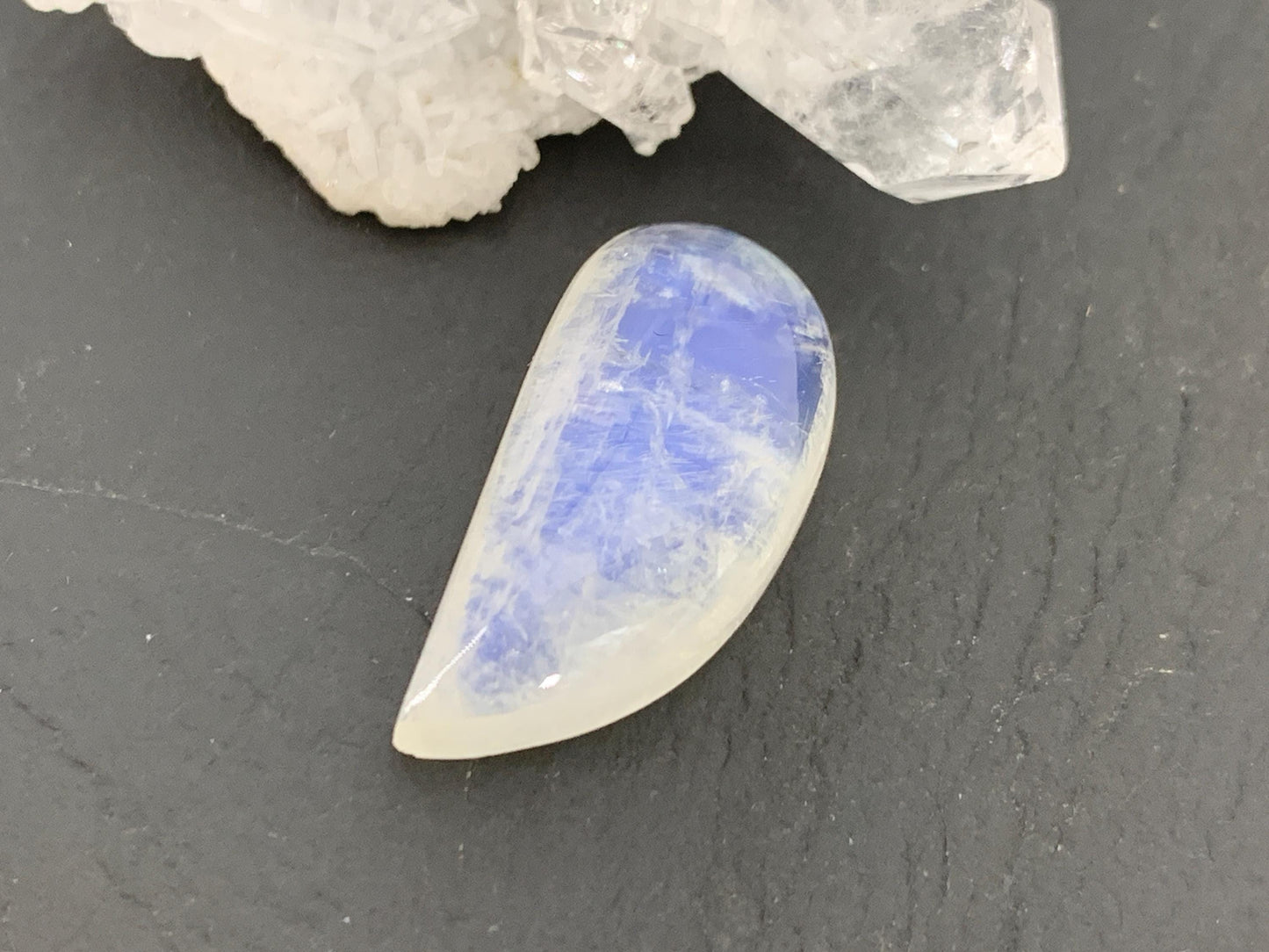 Rainbow Moonstone 23x12x8mm cabochon