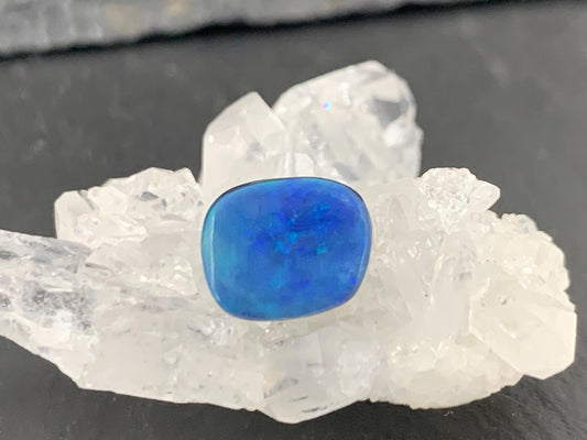 Australian Opal Doublet 8x10x4.5mm cabochon