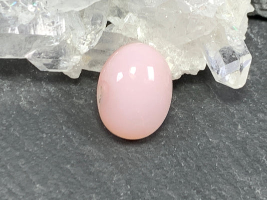 Pink Opal oval 8x10mm cabochon - Calibrated cabochons