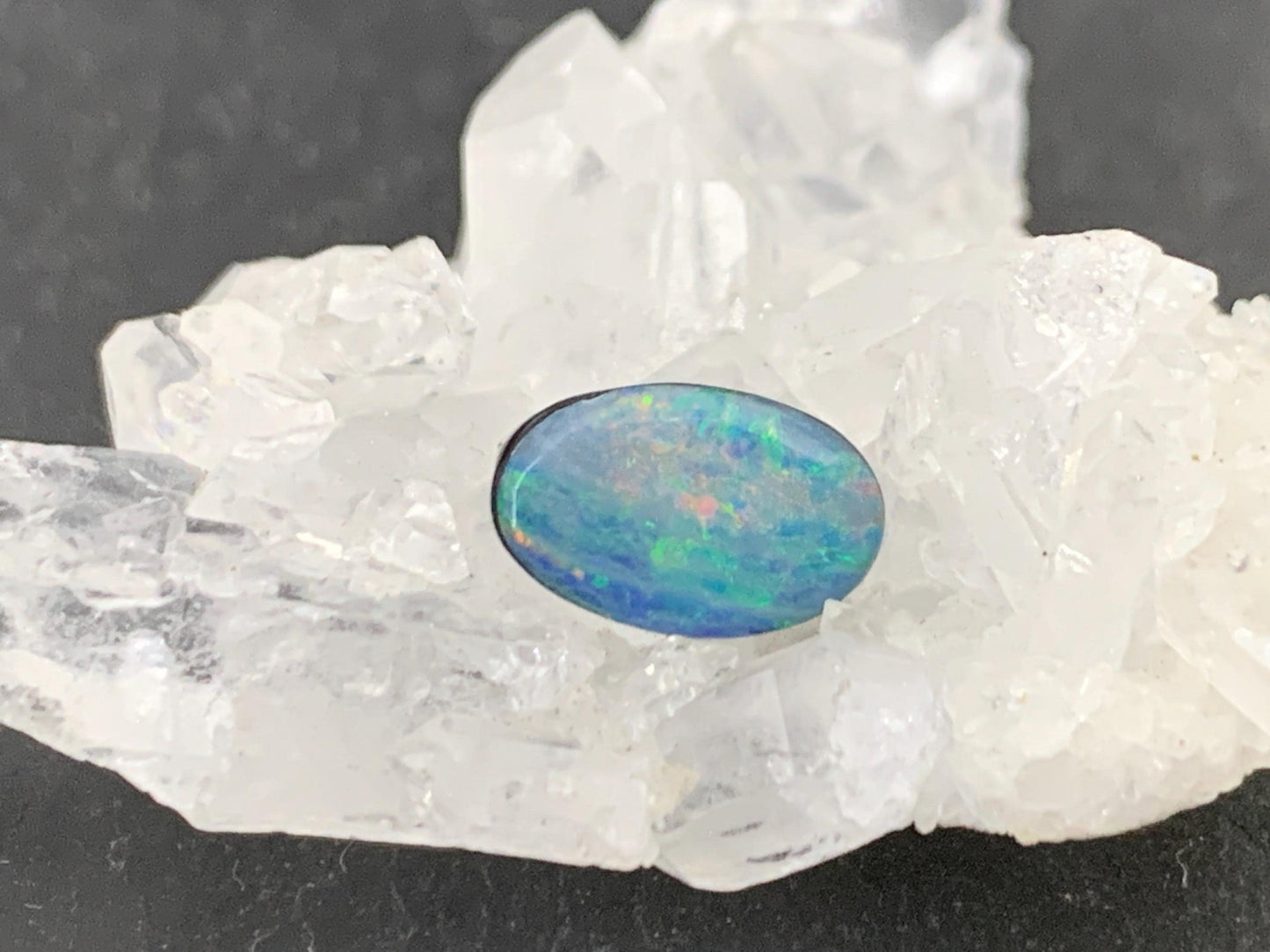 Australian Opal doublet 6x9x3.5mm cabochon