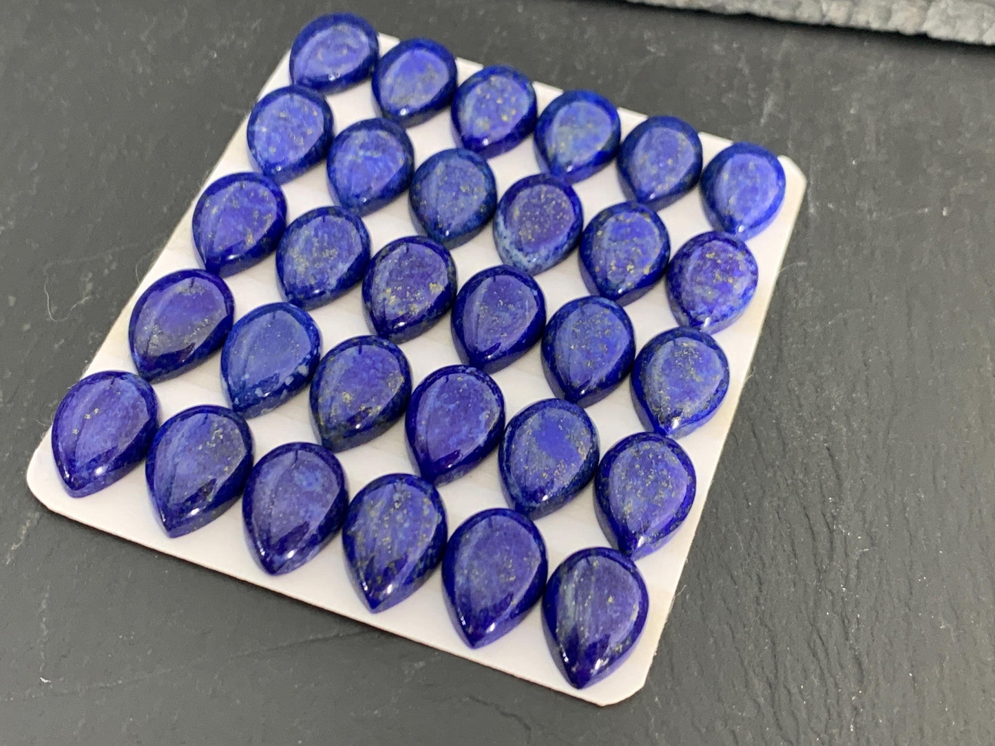 Lapis Lazuli pear 10x14mm cabochon - Calibrated cabochons