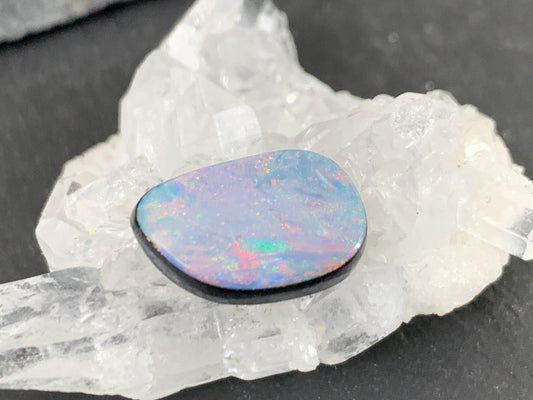 Australian Opal Doublet 10x14.5x4mm Free Form Cabochon Gemstone Jewelry