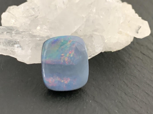 Australian Opal doublet 10x11x4mm cabochon