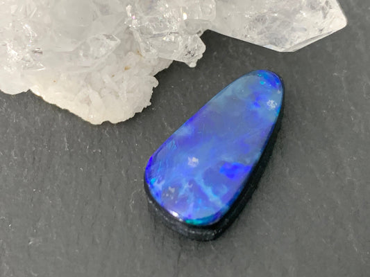 Australian Opal doublet 10x19x5mm cabochon - pear
