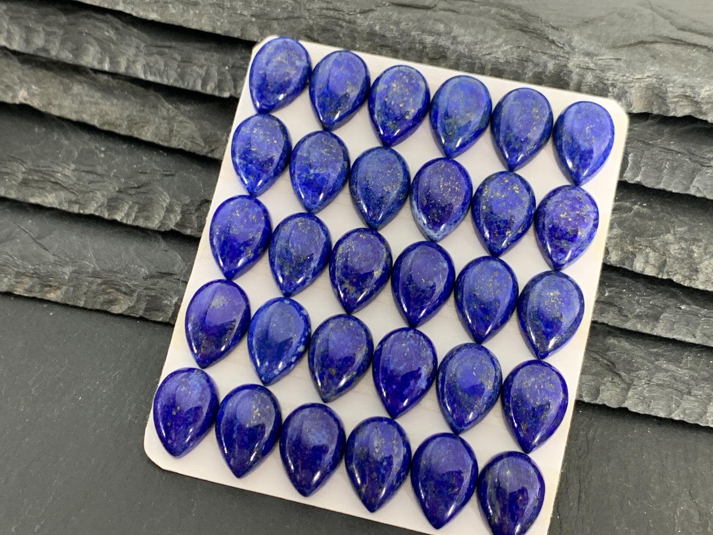 Lapis Lazuli pear 10x14mm cabochon - Calibrated cabochons