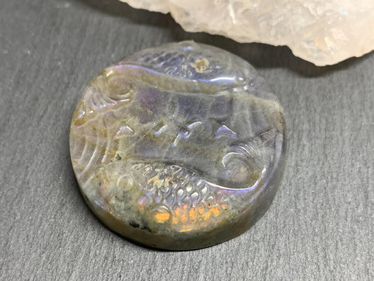 Pieces Purple Labradorite Zodiac Signs - Zodiac Constellations Carving