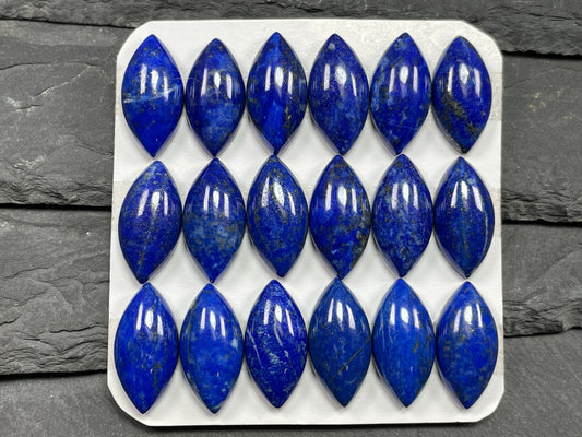 Lapis Lazuli marquise 10x20mm cabochon - Calibrated cabochons