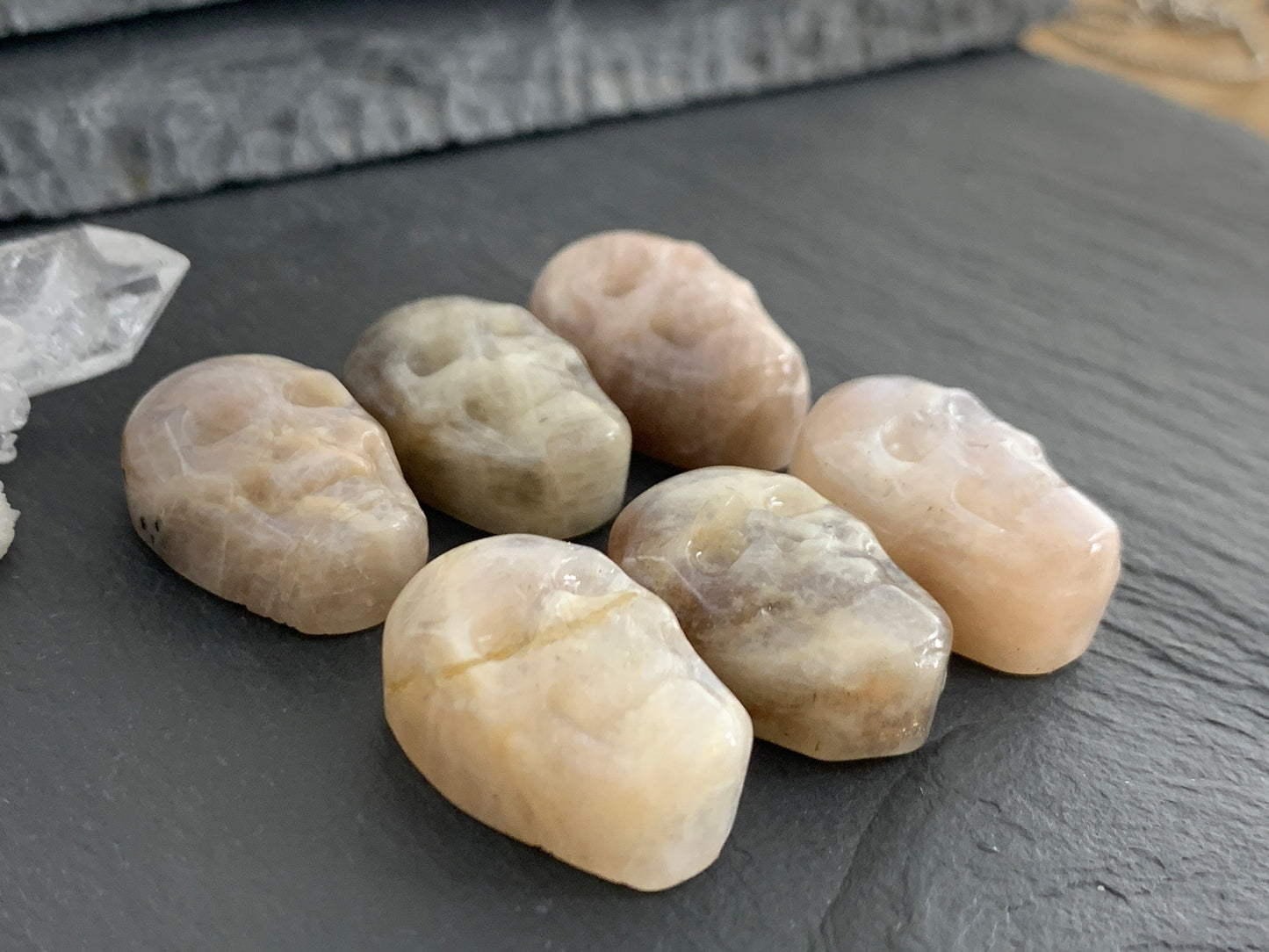 Moonstone Skull 15x22mm Cabochon