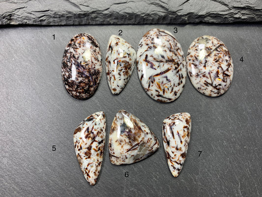 Astrophyllite cabochon