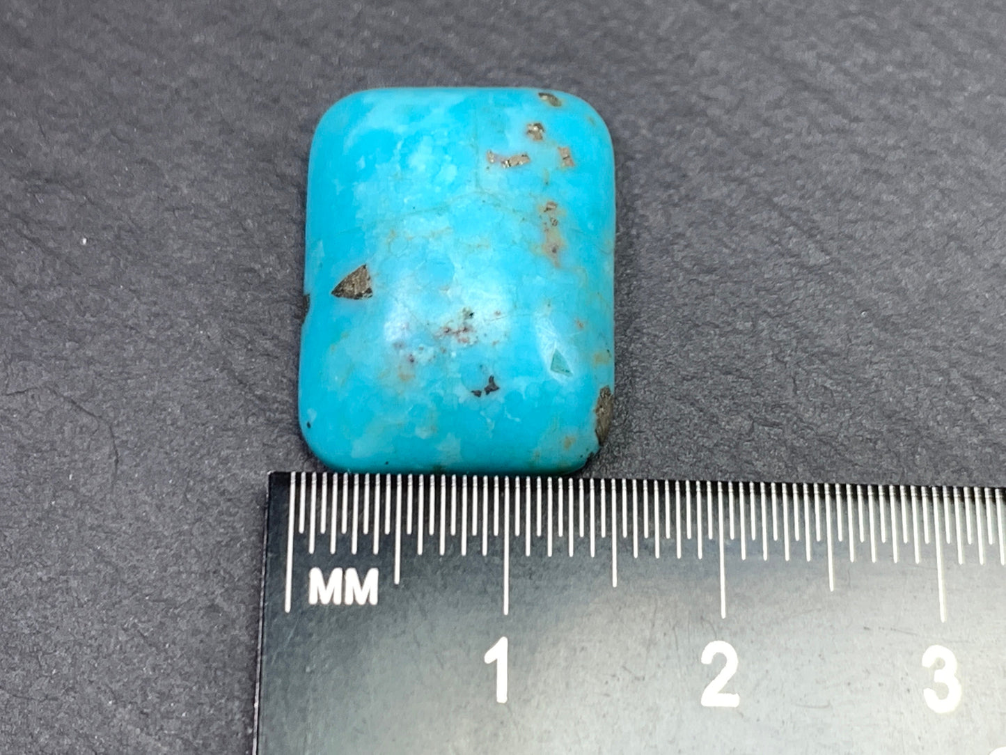 Turquoise rectangle 15x20mm cabochon